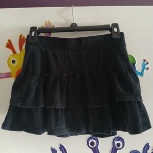 Black Tiered Skirt